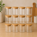 Kit 12 Potes Herméticos Bambu