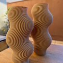 Kit 2 Vaso Decorativo Estilo Ondulado - Charme Contemporâneo para Ambientes Modernos