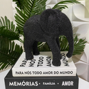 Estatueta Elefante G Imitação Sisal Rattan Decoração Sala Quarto Escritório Casa